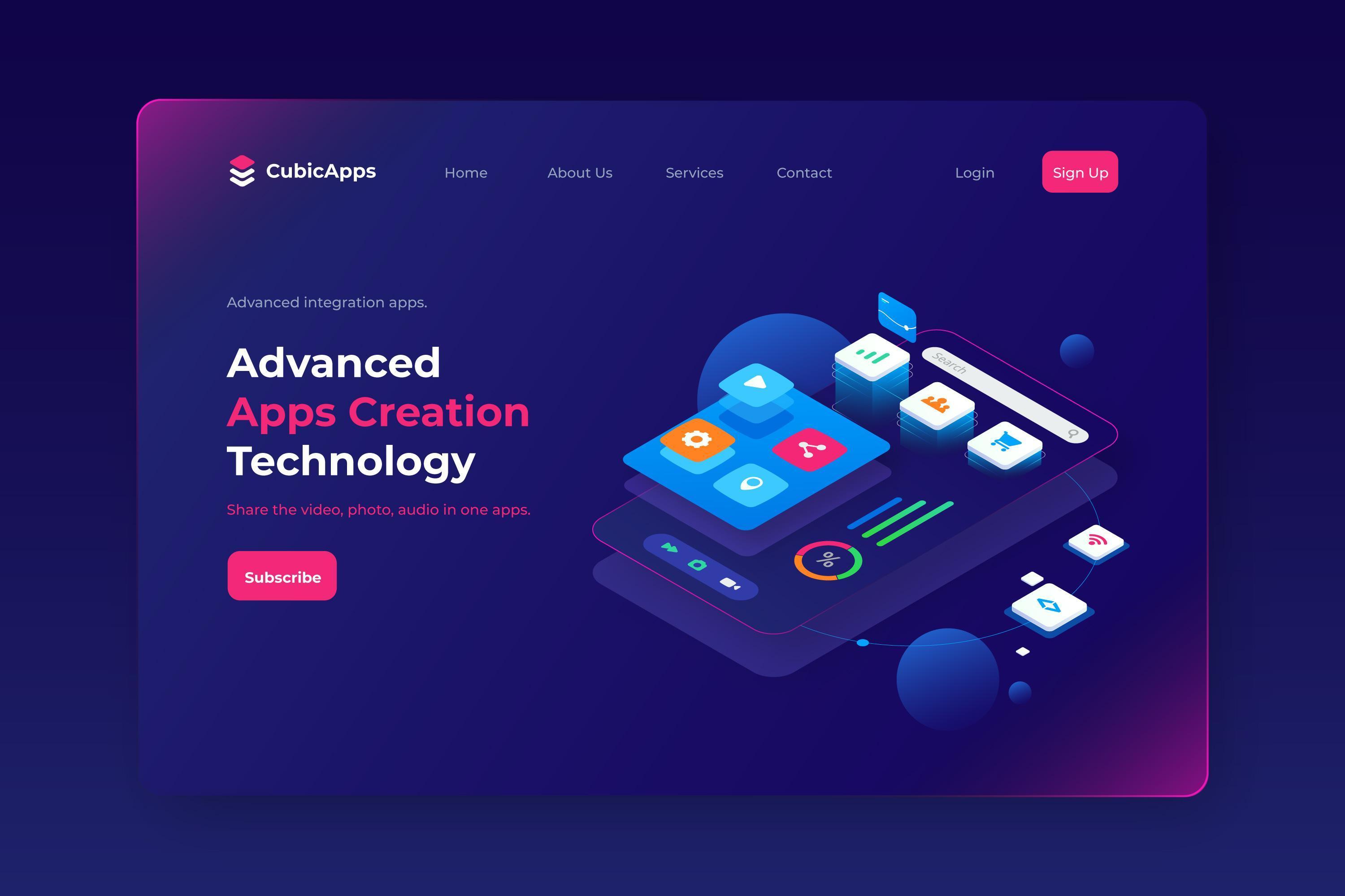 Desktop App UI Design Concept | Clean & Minimal Home Screen
