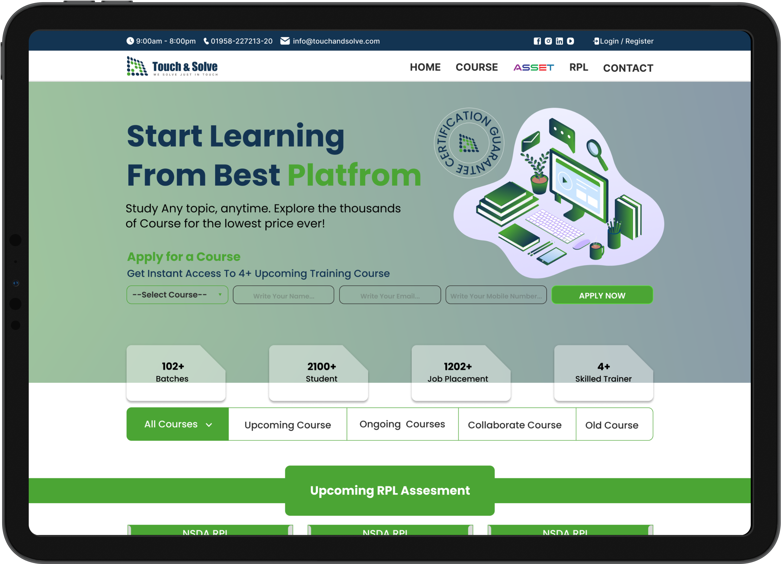 Touch And Solve Technical Training Centre